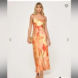 L*space Spring In Love Dress Small Sold Out Beach Vacation Maxi Cutout Back